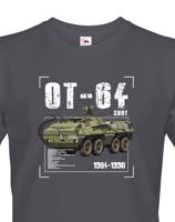 Pánské tričko s potiskem  OT-64 Skot - ideální dárek pro milovníky vojenské techniky
