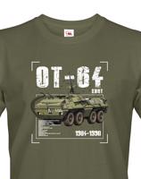 Pánské tričko s potiskem  OT-64 Skot - ideální dárek pro milovníky vojenské techniky