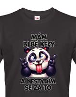 Pánské tričko s potiskem Pandy - mám debilní kecy - dárek na narozeniny nebo Vánoce