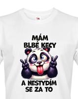 Pánské tričko s potiskem Pandy - mám debilní kecy - dárek na narozeniny nebo Vánoce