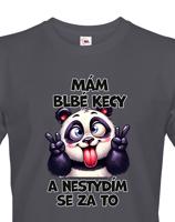 Pánské tričko s potiskem Pandy - mám debilní kecy - dárek na narozeniny nebo Vánoce