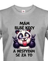 Pánské tričko s potiskem Pandy - mám debilní kecy - dárek na narozeniny nebo Vánoce