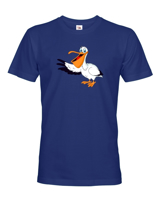 Pánské tričko s potiskem Pelikána - dárek na narozeniny nebo Vánoce