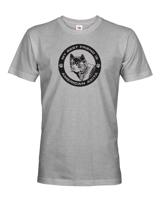 Pánské tričko s potiskem plemene American Akita kulatý motiv - pro milovníky psů