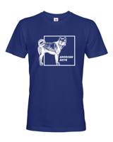 Pánské tričko s potiskem plemene American Akita - pro milovníky psů
