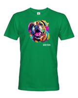 Pánské tričko s potiskem plemene Anglický buldok s volitelným jménem