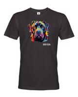 Pánské tričko s potiskem plemene Cane Corso s volitelným jménem