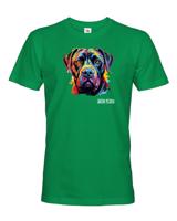 Pánské tričko s potiskem plemene Cane Corso s volitelným jménem