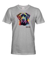 Pánské tričko s potiskem plemene Cane Corso s volitelným jménem