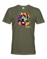 Pánské tričko s potiskem plemene Leonberger s volitelným jménem