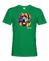 Pánské tričko s potiskem plemene Leonberger s volitelným jménem