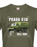 Pánské tričko s potiskem Praga V3S - ideální dárek pro milovníky vojenské techniky