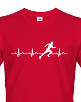 Pánské tričko s potiskem pro běžce Tep sprintera