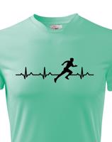 Pánské tričko s potiskem pro běžce Tep sprintera