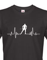 Pánské tričko s potiskem pro běžkaře - tep