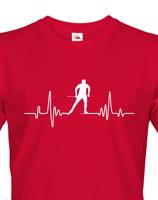 Pánské tričko s potiskem pro běžkaře - tep