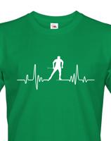 Pánské tričko s potiskem pro běžkaře - tep