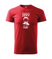 Pánské tričko s potiskem pro řidiče autobusu- Jsem sexy řidič