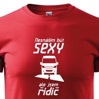 Pánské tričko s potiskem pro řidiče dodávky - Jsem sexy řidič