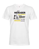 Pánské tričko s potiskem pro skladníka - Nikdy nenaser skladníka
