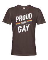 Pánské tričko s potiskem Proud to be gay - tričko na podporu komunity LGBT