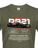 Pánské tričko s potiskem Red Bull RB21-  tričko pro milovníky F1