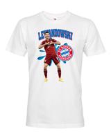 Pánské tričko s potiskem Robert Lewandowski-  pánské tričko pro milovníky fotbalu