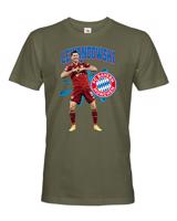 Pánské tričko s potiskem Robert Lewandowski-  pánské tričko pro milovníky fotbalu