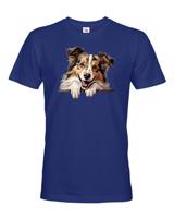 Pánské tričko s potiskem Šeltia -  tričko pro milovníky psů