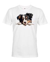 Pánské tričko s potiskem  Severoamerický pastevecký pes - vtipné tričko