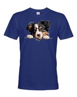 Pánské tričko s potiskem  Severoamerický pastevecký pes - vtipné tričko