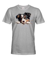 Pánské tričko s potiskem  Severoamerický pastevecký pes - vtipné tričko