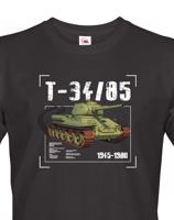 Pánské tričko s potiskem T-34/85 - ideální dárek pro milovníky vojenské techniky