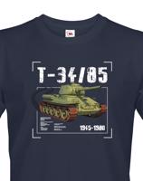 Pánské tričko s potiskem T-34/85 - ideální dárek pro milovníky vojenské techniky