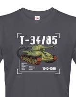 Pánské tričko s potiskem T-34/85 - ideální dárek pro milovníky vojenské techniky