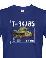 Pánské tričko s potiskem T-34/85 - ideální dárek pro milovníky vojenské techniky