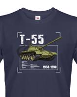 Pánské tričko s potiskem T-55 - ideální dárek pro milovníky vojenské techniky
