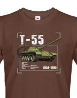Pánské tričko s potiskem T-55 - ideální dárek pro milovníky vojenské techniky