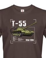 Pánské tričko s potiskem T-55 - ideální dárek pro milovníky vojenské techniky