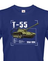 Pánské tričko s potiskem T-55 - ideální dárek pro milovníky vojenské techniky