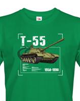 Pánské tričko s potiskem T-55 - ideální dárek pro milovníky vojenské techniky