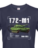 Pánské tričko s potiskem T72-M1 - ideální dárek pro milovníky vojenské techniky