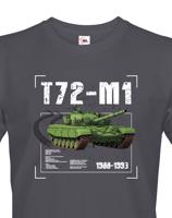 Pánské tričko s potiskem T72-M1 - ideální dárek pro milovníky vojenské techniky