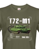 Pánské tričko s potiskem T72-M1 - ideální dárek pro milovníky vojenské techniky