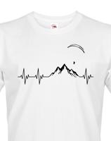 Pánské tričko s potiskem Tep Paragliding - ideální dárek k narozeninám