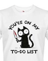 Pánské tričko s potiskem To-do list - vtipný dárek