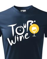 Pánské tričko s potiskem Tour wine - tričko pro milovníky vína