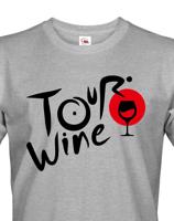 Pánské tričko s potiskem Tour wine - tričko pro milovníky vína