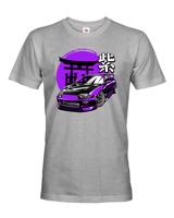 Pánské tričko s potiskem Toyota Purple Supra  -  tričko pro milovníky aut