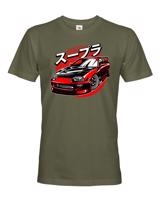 Pánské tričko s potiskem Toyota Red Supra -  tričko pro milovníky aut